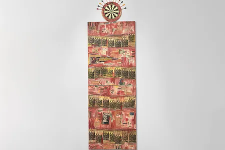 Jaune Quick-to-See Smith, I See Red: Target, 1992