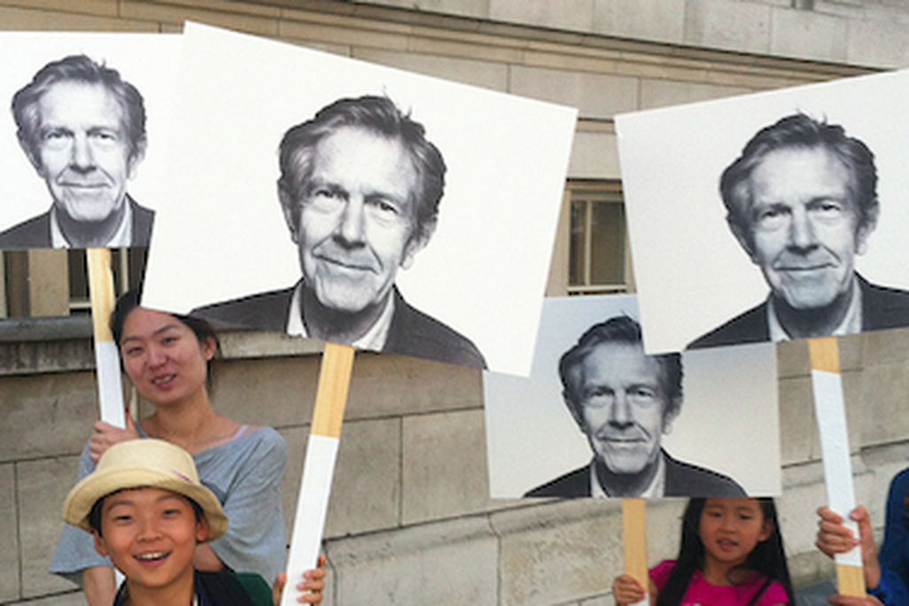 John Cage fans celebrate the composer at the 2012 BBC Proms music festival.