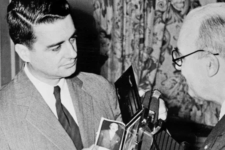 It’s been 70 years of instant photography, thanks to Edwin Land, on the left.