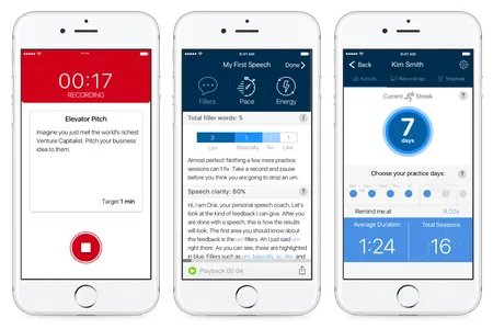 A new app, developed by two college students, coaches you on your public speaking.