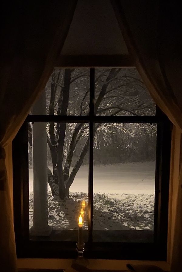 Nighttime New England Snowfall from Warm Inside thumbnail