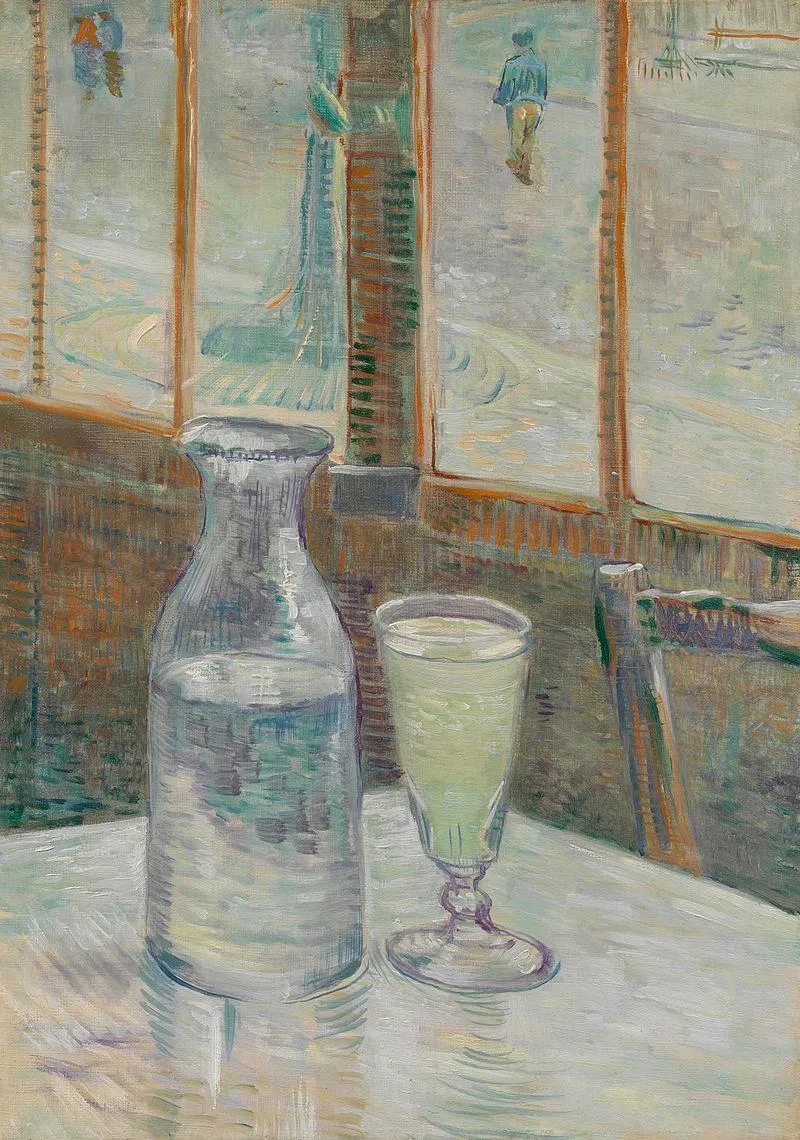 Café Table With Absinthe