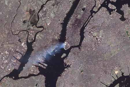 Plume of September 11 attack seen from space by NASA