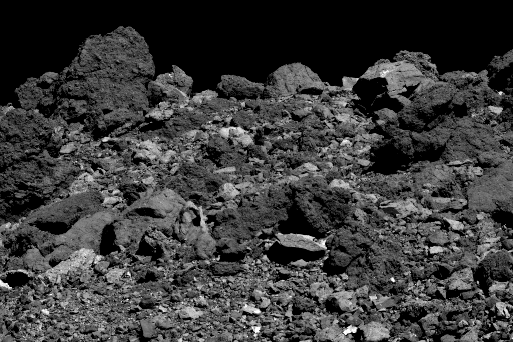 boulders on Bennu