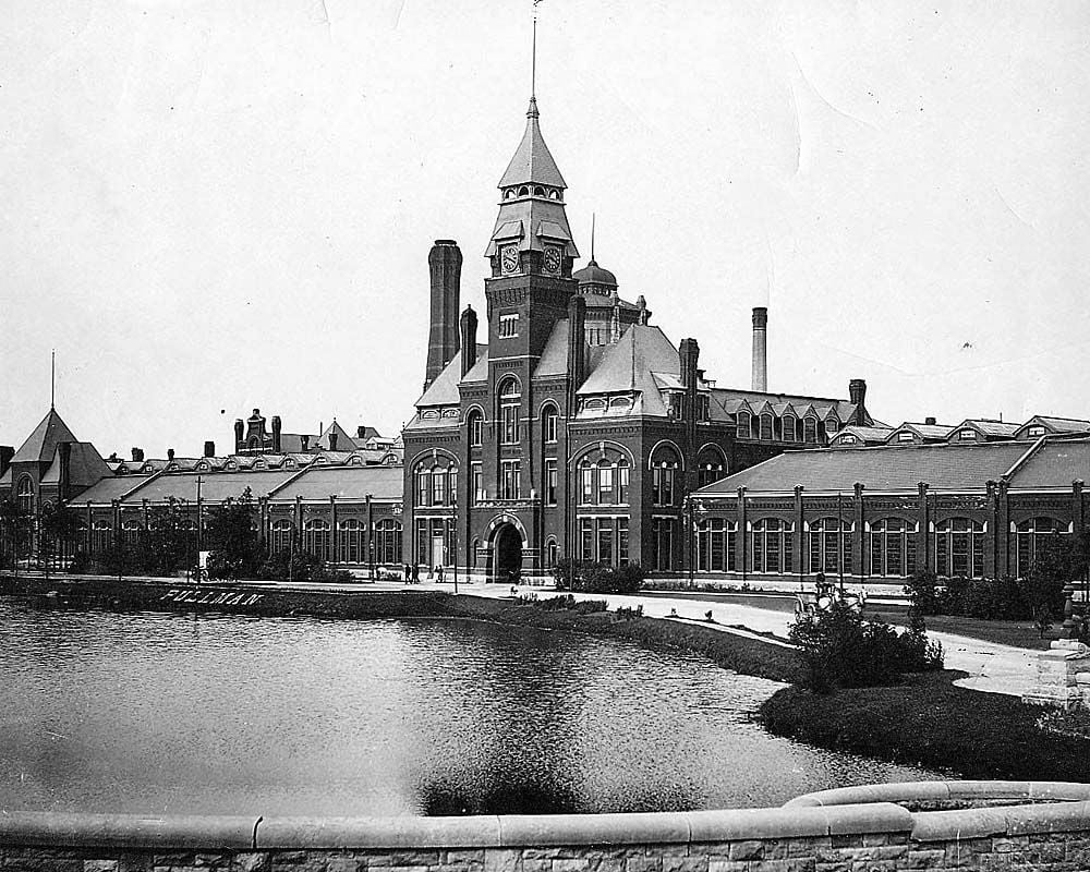 Pullman clock tower and administrative building