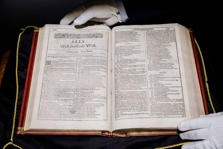 This copy of the First Folio is one of fewer than 20 in private hands.