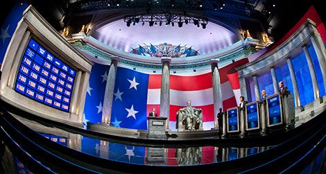 "Jeopardy's" Power Players Week is filmed at Constitution Hall in DC.