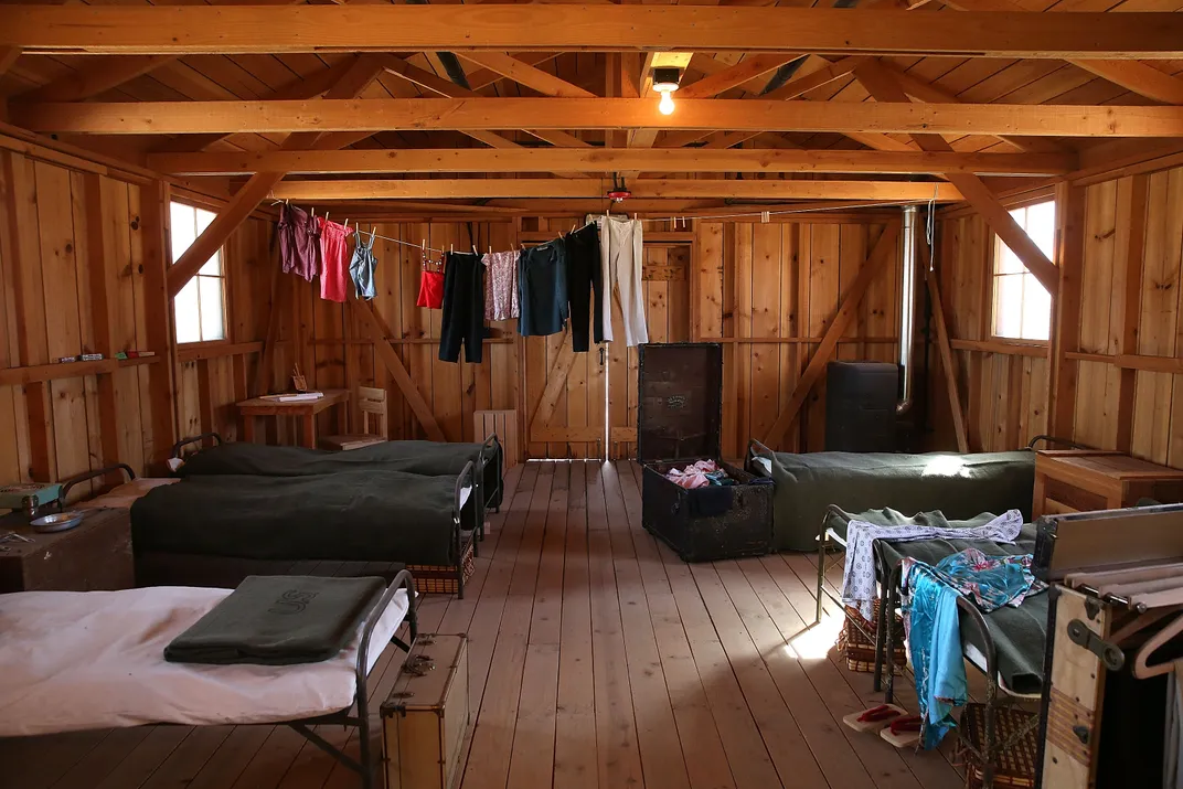 replica of Manzanar barracks
