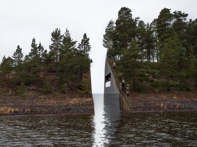 "Memory Wound" is within view of Utøya, where Norway's July 22 massacre occurred. 