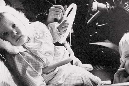 Carole Pohn, with her children Jennifer and Andy in 1962 or '63, says photographer Vivian Maier called her "the only civilized person" in the Chicago suburb where they were neighbors.