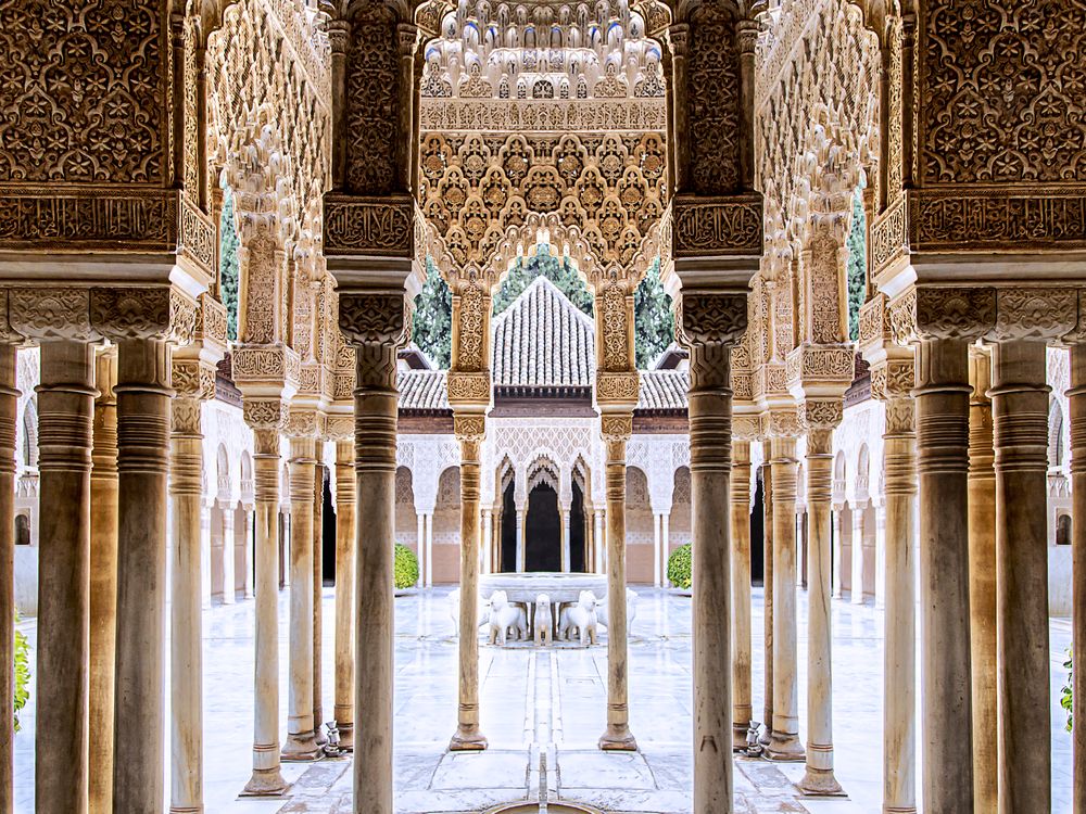 Interior Palace Pillars of La Alhambra in Granada, Spain, Smithsonian  Photo Contest