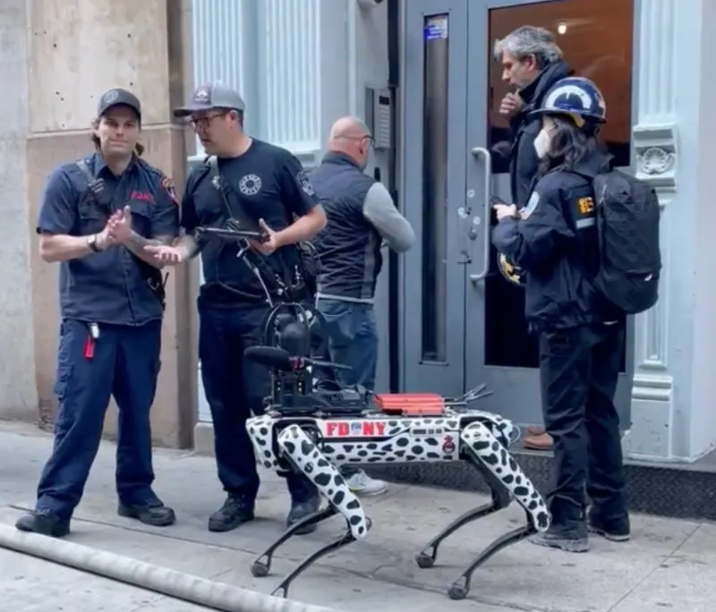 Robot Dog and Fire department