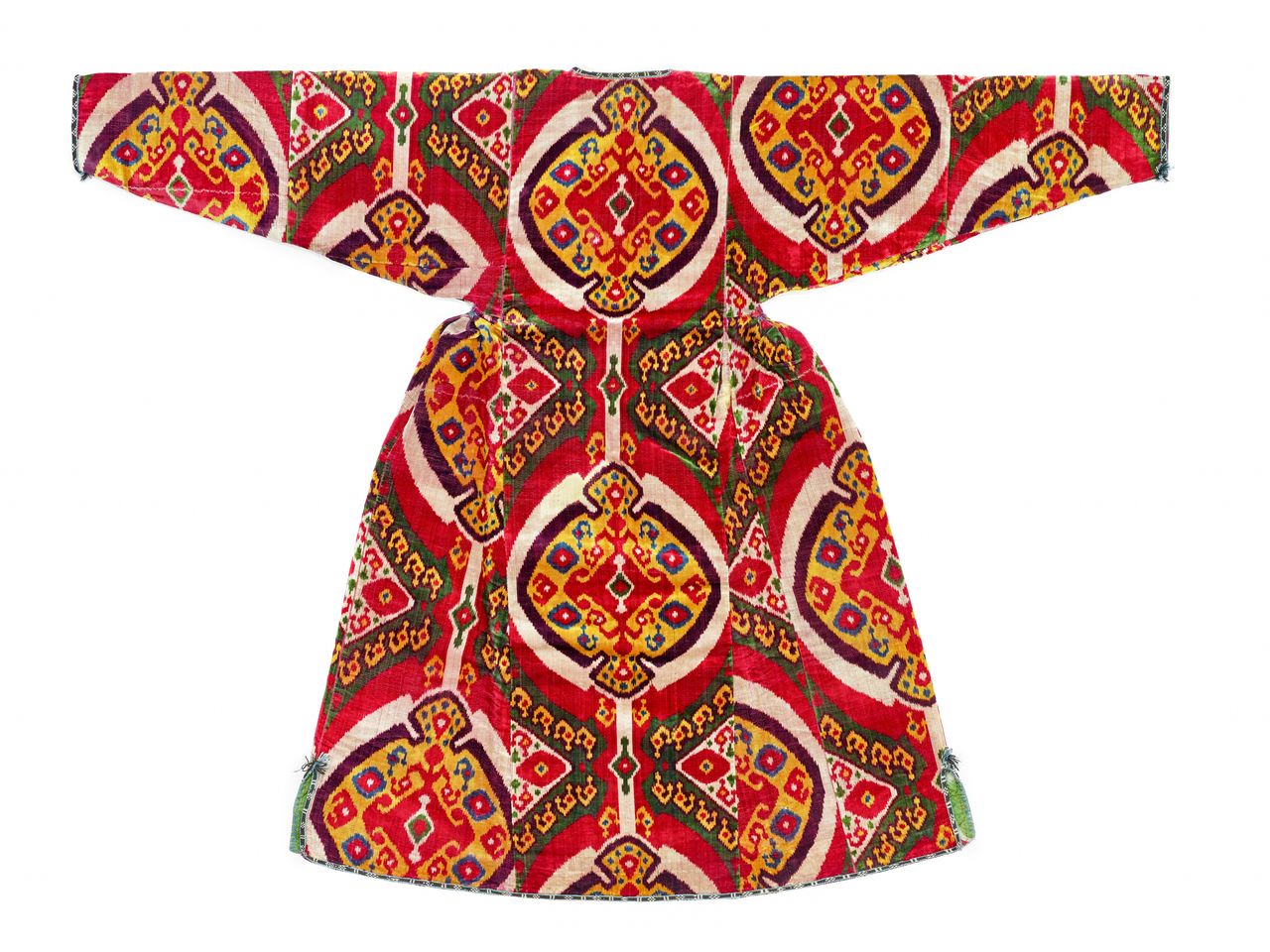 How the Technicolor Ikat Designs of Central Asia Thread Into