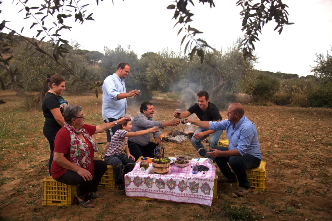 Toasting the harvest