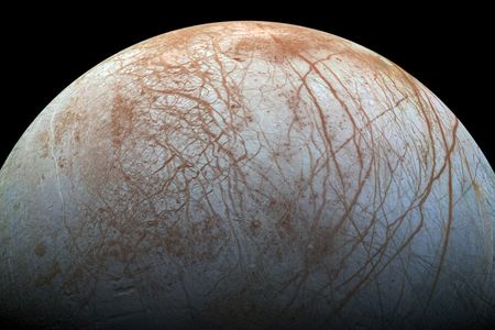 Jupiter's moon Europa may have the ingredients necessary for hosting life: liquid water, an energy source and organic compounds.