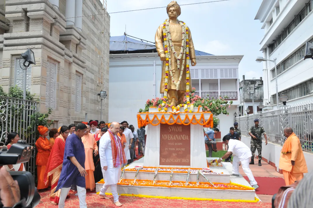 A statue of Vivekananda in Kolkata, India