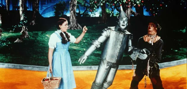 Dorothy, the Tin Man, and the Scarecrow from the Wizard of Oz