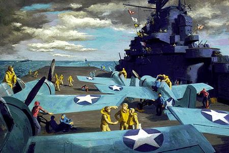 "Task Force Hornets" by Lawrence Beal-Smith, 1943. 