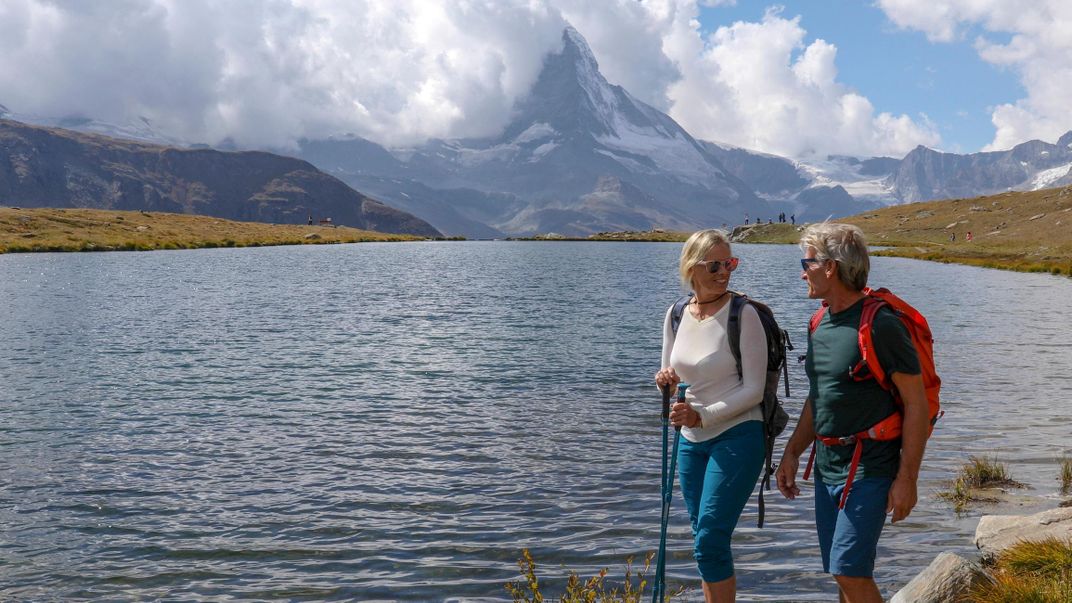 Hiking near the Matterhorn