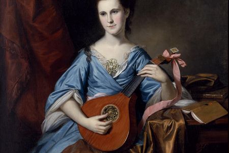 In 1776, the year she married, Julia Stockton Rush was painted by Charles Willson Peale.