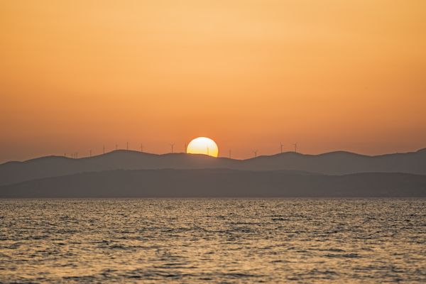 Sunset on the Adriatic sea thumbnail
