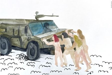 Ukrainian artist Kinder Album&#39;s &quot;Ukrainians Will Resist&quot; is one of a variety of new artworks by Ukrainian artists being exhibited at the upcoming Venice Biennale.