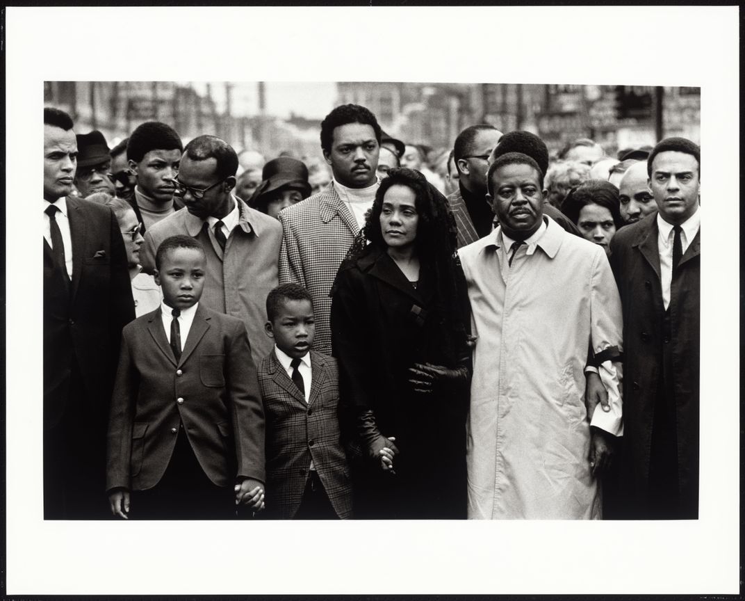Jackson at Martin Luther King Jr.'s funeral in 1968