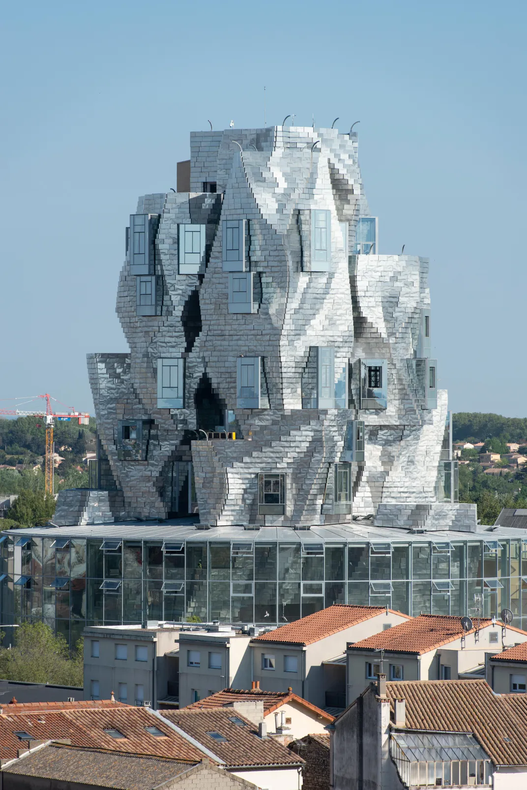 frank gehry-designed tower takes shape at LUMA arles in france