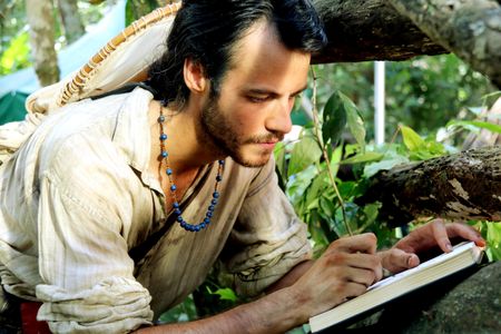 Henry Bates (Calum Finlay) was a self-taught field biologist and note taker. He created remarkable drawings and watercolors of his collections and observations. Several of his original notebooks are in the archives of London's Natural History Museum.