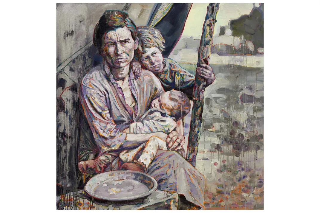 Migrant Mother: Mealtime, 2016