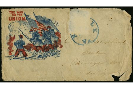 A brittle letter addressed to Orrin W. Shephard of Croton, Newagyo Co., Michigan from his son Nelson.
