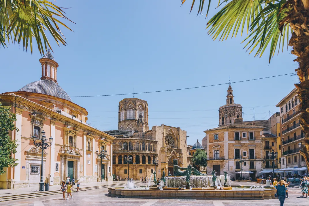 Cathedral and historic square, Valencia