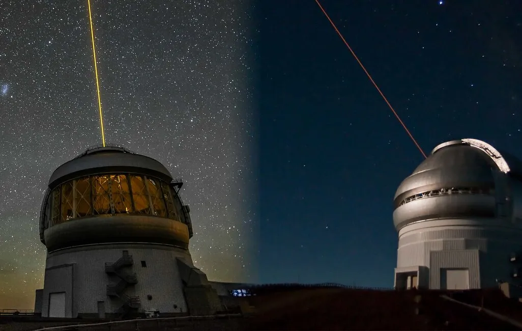 Two telescopes in the night