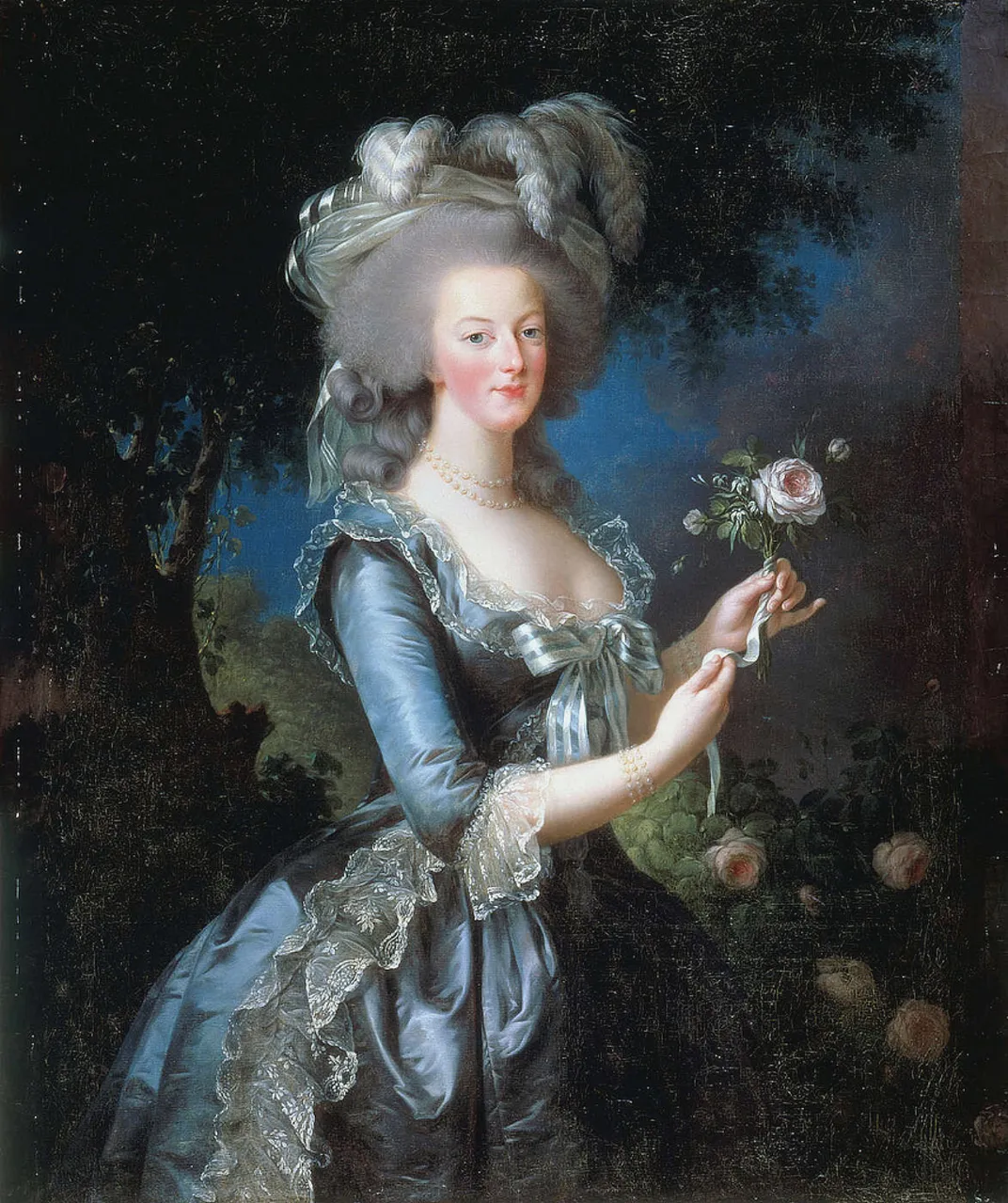 Élisabeth Vigée Le Brun, Marie Antoinette With a Rose, 1783