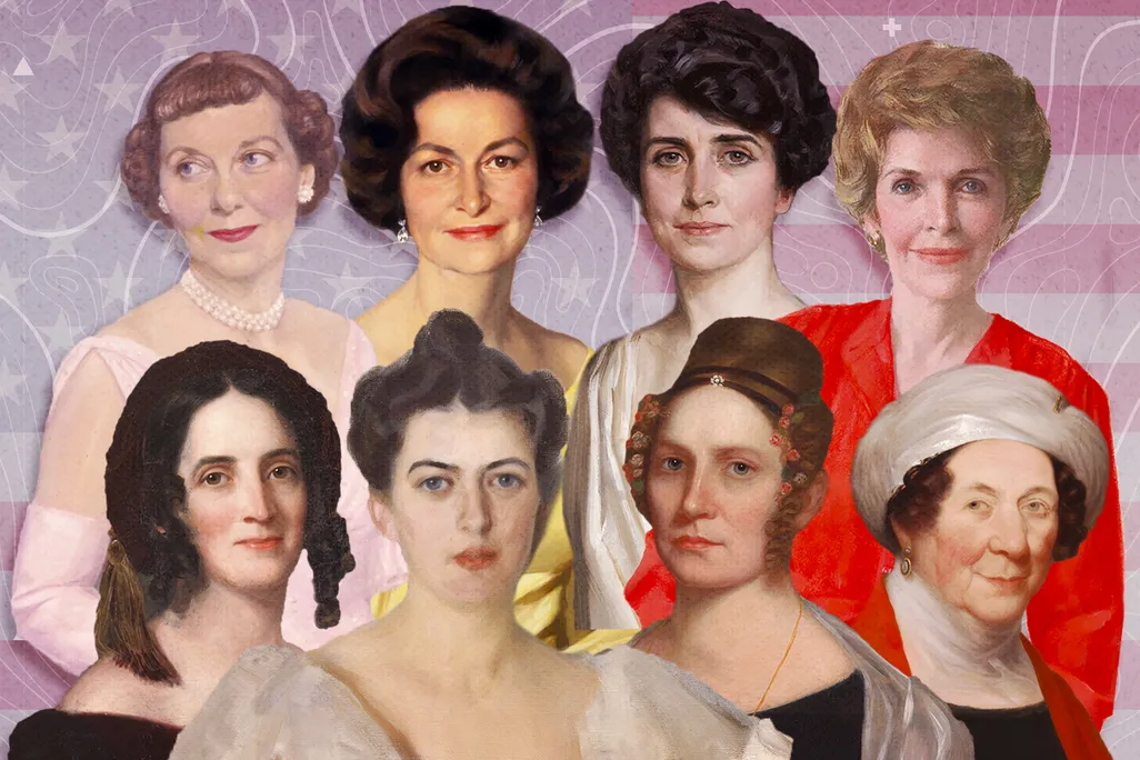 First ladies illustration