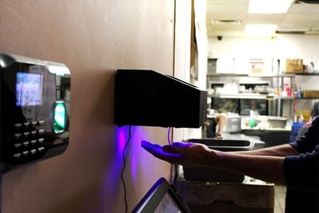 The hand dryer-sized device can detect E. coli, salmonella, norovirus, hepatitis A, and listeria.

