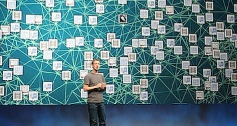 Facebook CEO Mark Zuckerberg pitches the power of frictionless sharing.