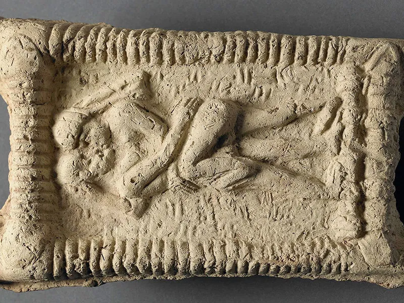 Babylonian Tablet Showing Kissing