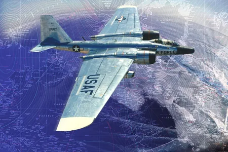 Able to loiter above 60,000 feet, the General Dynamics RB-57F Canberra was ideal for high-altitude scientific observation and capable of carrying a 700-pound payload 3,000 miles.