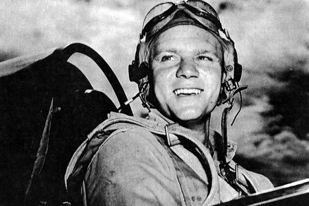 Rear Adm. Edward L. “Whitey” Feightner is a nine-victory WWII ace who flew F4F Wildcats and F6F Hellcats.