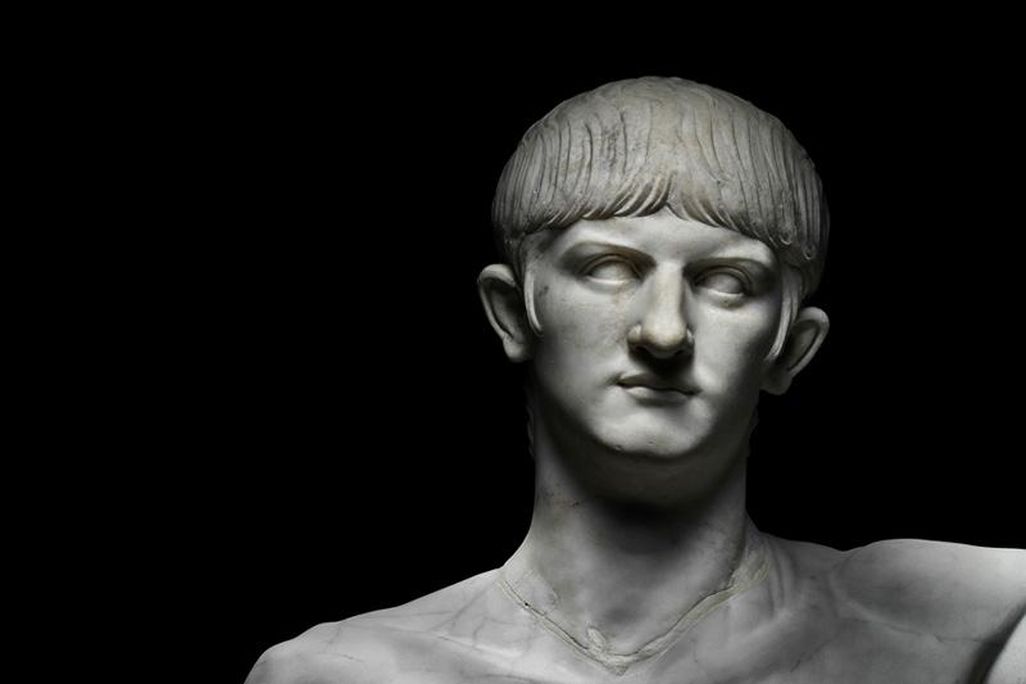 A marble bust of Nero dated to around 55 A.D.