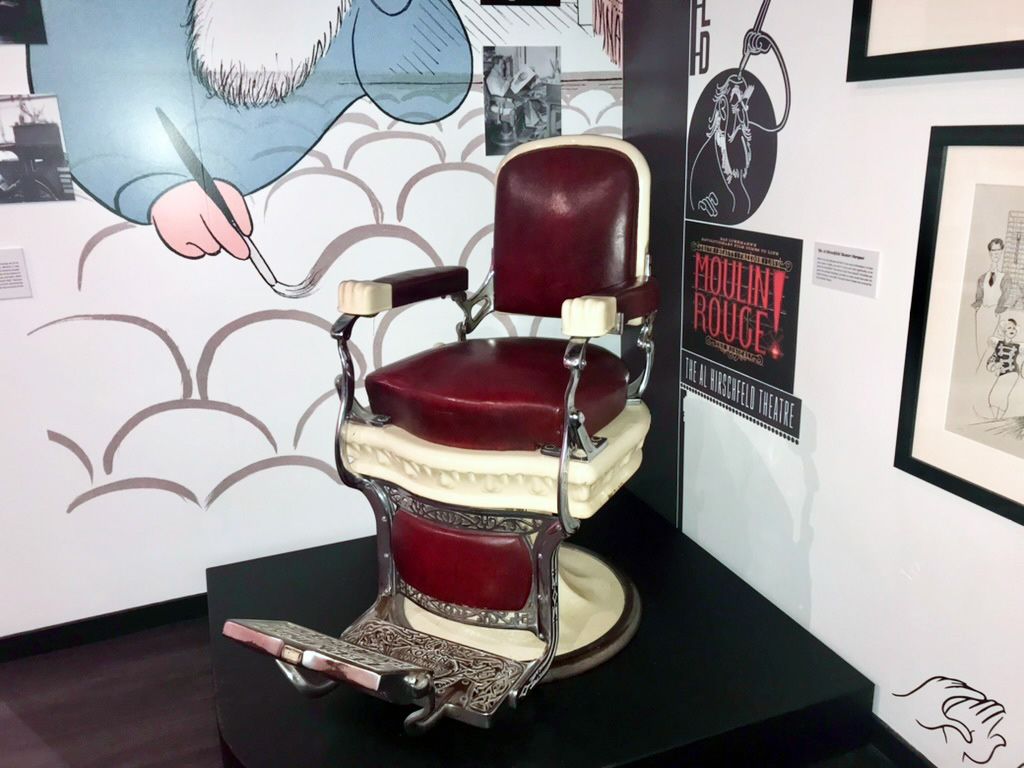 Al Hirschfeld’s Barber Chair