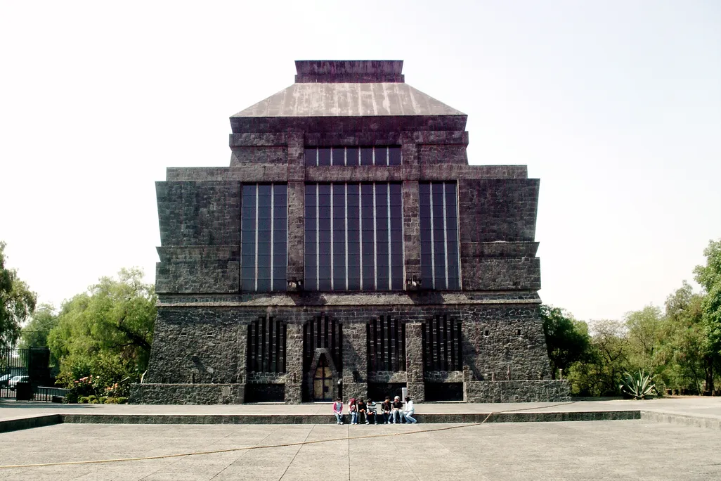 A view of the front of the Anahuacalli Museum, as it looked in 2006