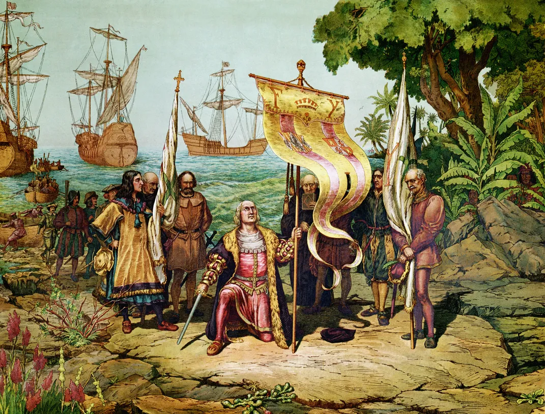 Columbus Landing on San Salvador