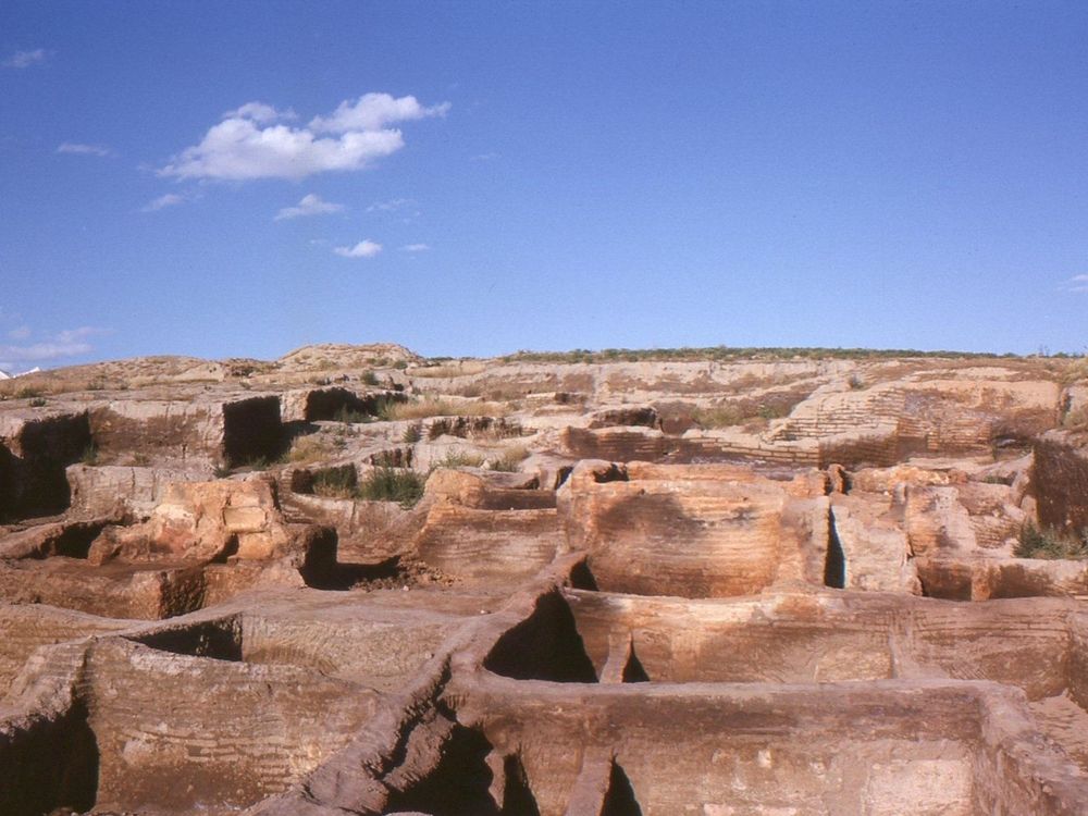 Çatalhöyük_after_the_first_excavations_by_James_Mellaart_and_his_team..jpg