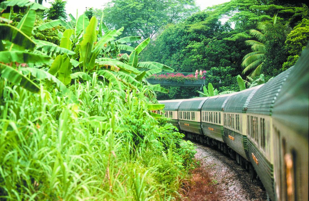 Traveling through the forests on the E&O Express