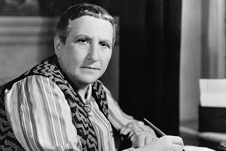 Gertrude Stein is an American writer who made her home in Paris, France.  Her first book was published in 1909 but her autobiography, titled The Autobiography of Alice B. Toklas, was the only one to reach a wide audience.