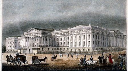 The Patent Office Building as it looked before the Civil War