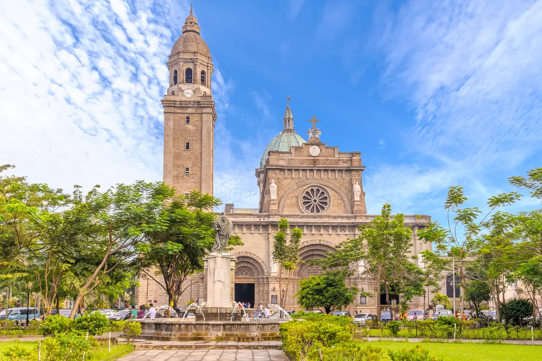 The Manila Cathedral in the Intramuros historic district