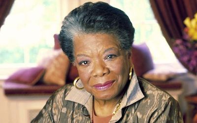 World-famous poet and civil rights activist Maya Angelou talks about her life at the American Indian Museum on Friday.